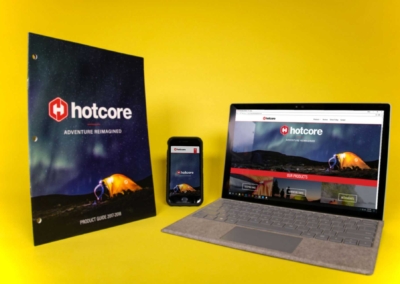 Hotcore Website, Product Guide and Mobile Version Website