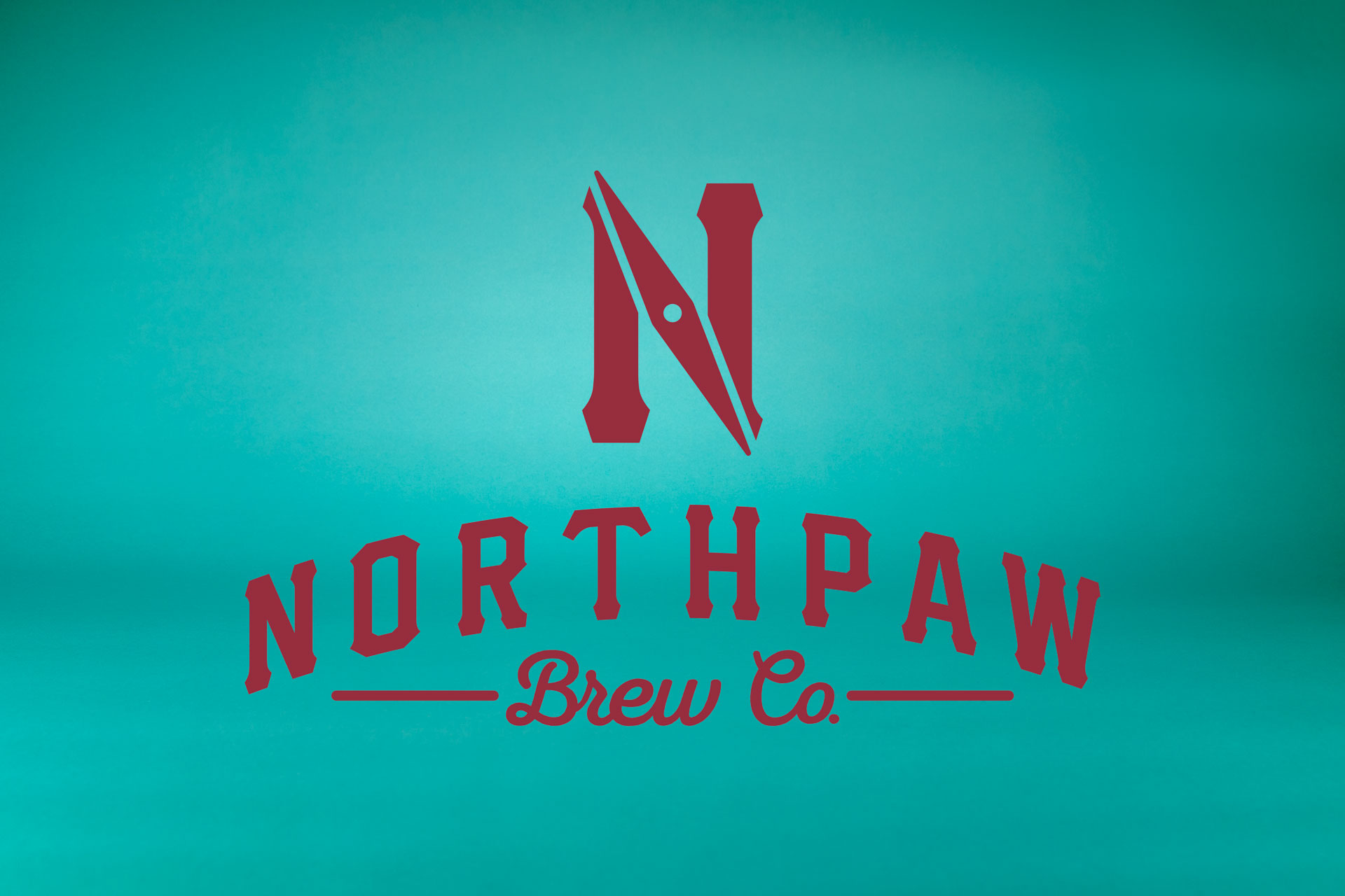 North Paw Brew Co Logo Branding