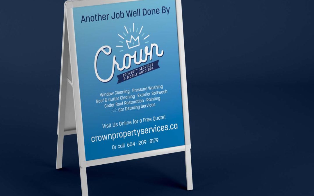 Crown Properties Sandwich Board